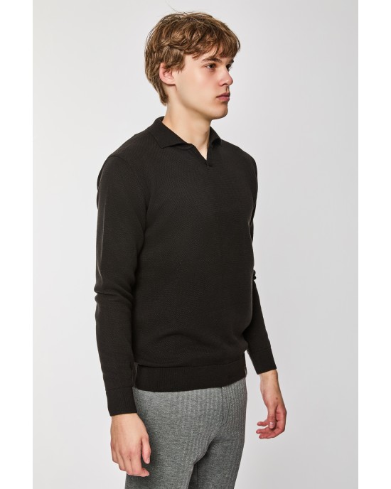 Μπλούζα πλεκτή Artisti Italiani μαύρο ΠΛΕΚΤΕΣ