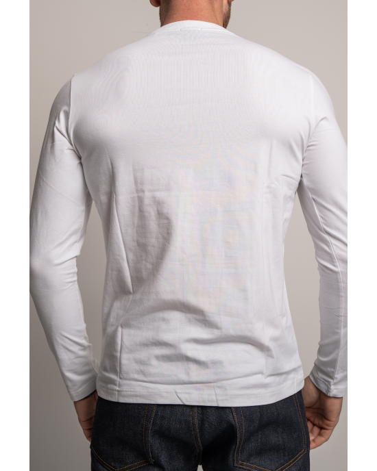 Μπλούζα Boss άσπρη ΜΑΚΡΥΜΑΝΙΚΕΣ