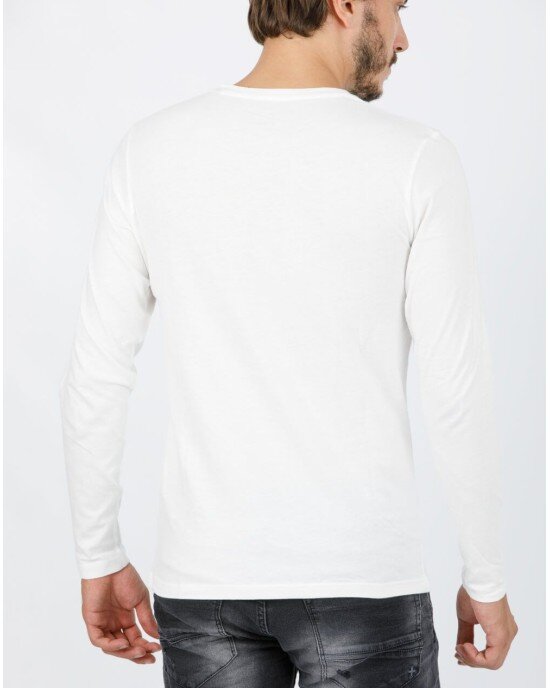 Μπλούζα Jack n Jones σε άσπρο χρώμα Μπλούζα Jack n Jones σε άσπρο χρώμα