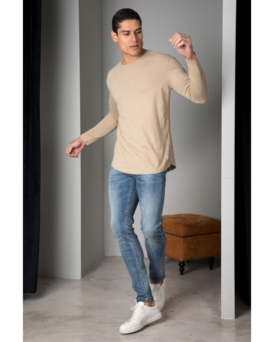 Μπλούζα Jack n Jones μπεζ Μπλούζα Jack n Jones μπεζ