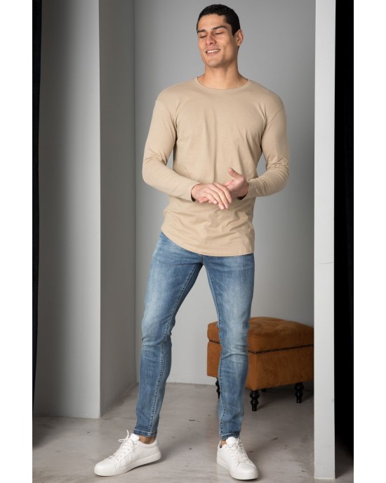 Μπλούζα Jack n Jones μπεζ Μπλούζα Jack n Jones μπεζ