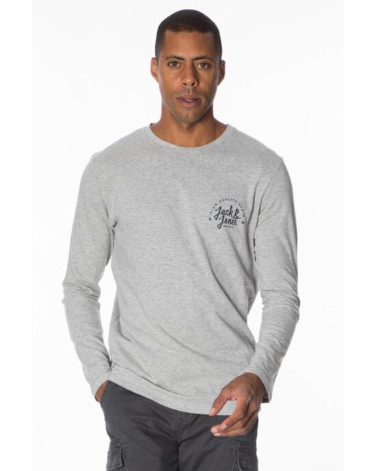 Μπλούζα Jack n Jones γκρι Μπλούζα Jack n Jones γκρι