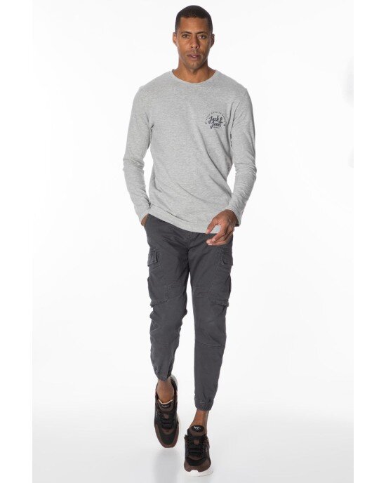 Μπλούζα Jack n Jones γκρι Μπλούζα Jack n Jones γκρι