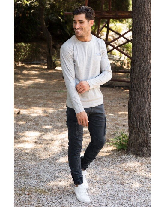 Μπλούζα Jack n Jones γκρι Μπλούζα Jack n Jones γκρι