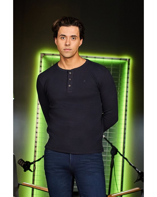 Μπλούζα Marcus μπλε ΜΑΚΡΥΜΑΝΙΚΕΣ