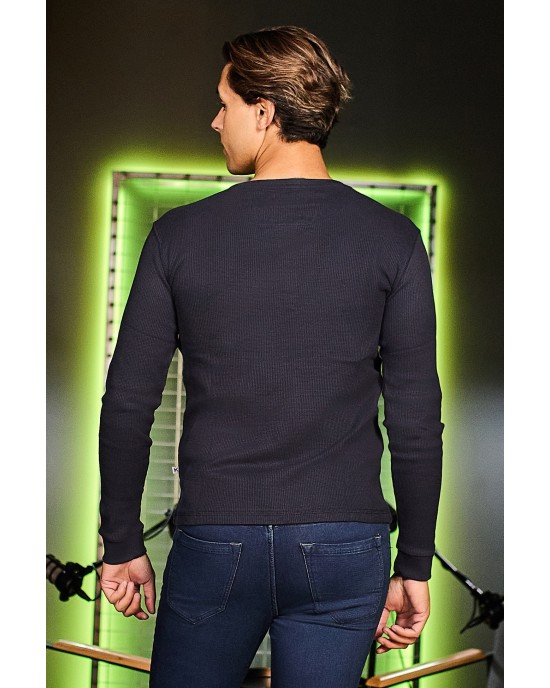 Μπλούζα Marcus μπλε ΜΑΚΡΥΜΑΝΙΚΕΣ