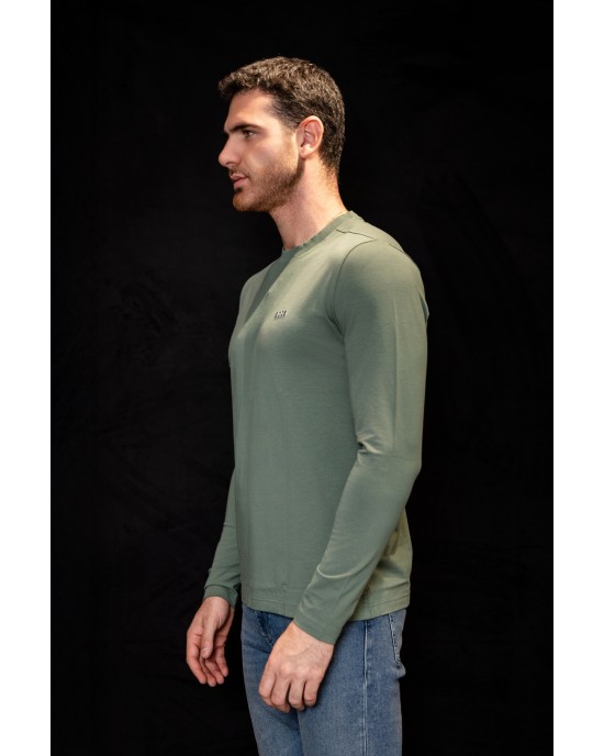 Μπλούζα Boss πράσινη ΜΑΚΡΥΜΑΝΙΚΕΣ