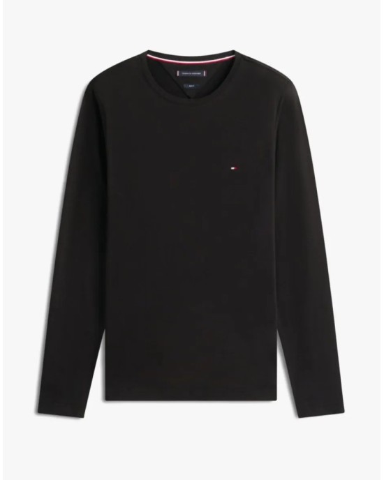 Μπλούζα Tommy Hilfiger μαύρο ΜΑΚΡΥΜΑΝΙΚΕΣ