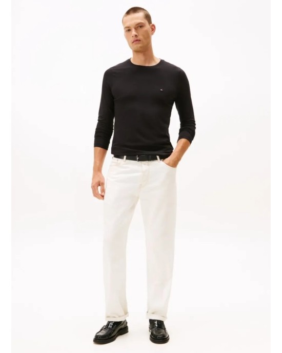 Μπλούζα Tommy Hilfiger μαύρο ΜΑΚΡΥΜΑΝΙΚΕΣ
