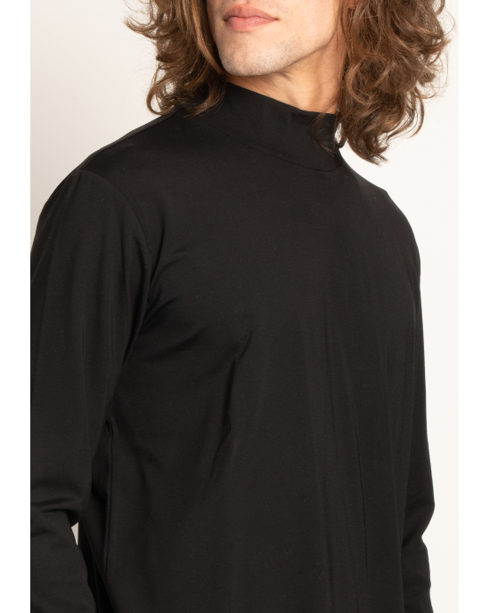 Μπλούζα Vittorio μαύρη ΜΑΚΡΥΜΑΝΙΚΕΣ