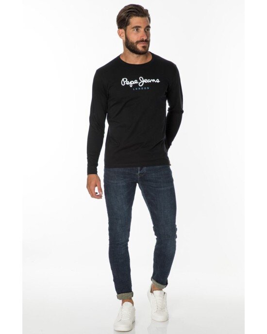 Μπλούζα Pepe Jeans μαύρο