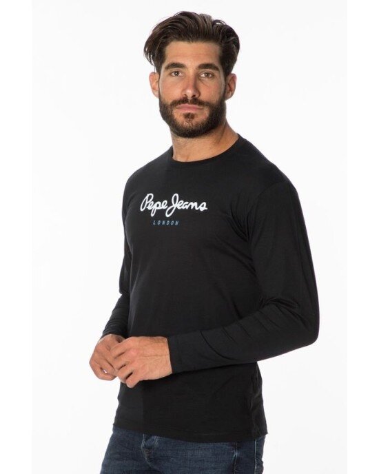 Μπλούζα Pepe Jeans μαύρο