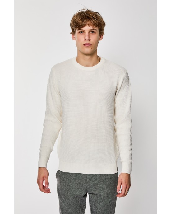 Μπλούζα πλεκτή Artisti Italiani άσπρο ΠΛΕΚΤΕΣ