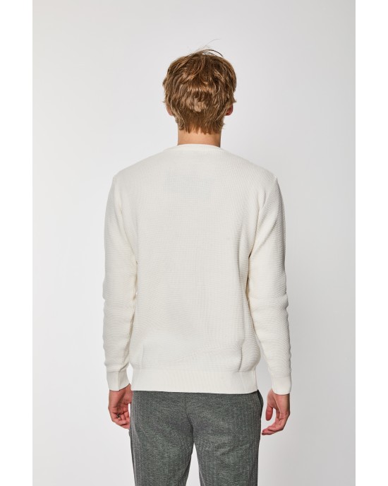 Μπλούζα πλεκτή Artisti Italiani άσπρο ΠΛΕΚΤΕΣ