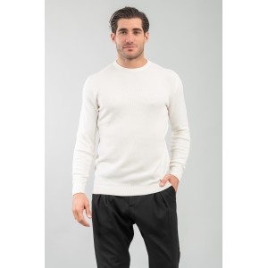 Μπλούζα πλεκτή Vittorio άσπρη