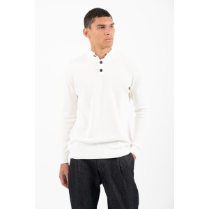 Μπλούζα πλεκτή Vittorio άσπρη
