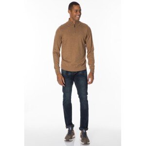 Μπλούζα πλεκτή Frank Taylor μπεζ Μπλούζα πλεκτή Frank Taylor μπεζ