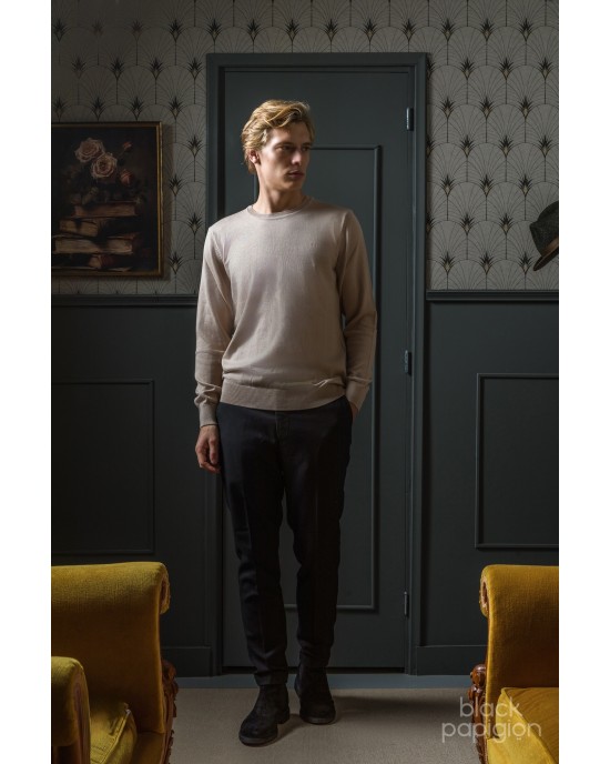 Μπλούζα πλεκτή Artisti Italiani μπεζ ΠΛΕΚΤΕΣ