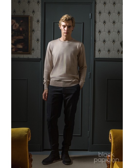 Μπλούζα πλεκτή Artisti Italiani μπεζ ΠΛΕΚΤΕΣ