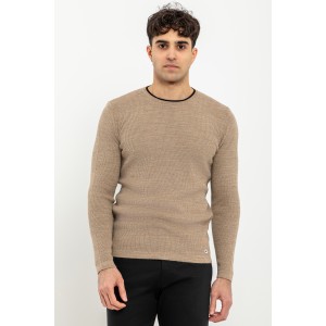 Μπλούζα πλεκτή Vittorio μπεζ
