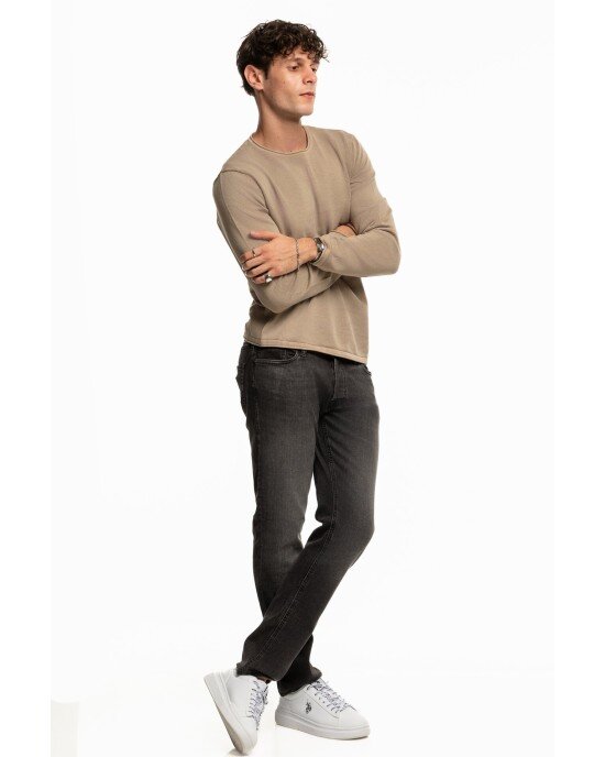 Μπλούζα Jack n Jones μπεζ ΠΛΕΚΤΕΣ