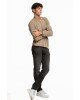 Μπλούζα Jack n Jones μπεζ ΠΛΕΚΤΕΣ