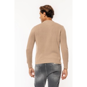 Μπλούζα πλεκτή Tommy Jeans μπεζ Μπλούζα πλεκτή Tommy Jeans μπεζ