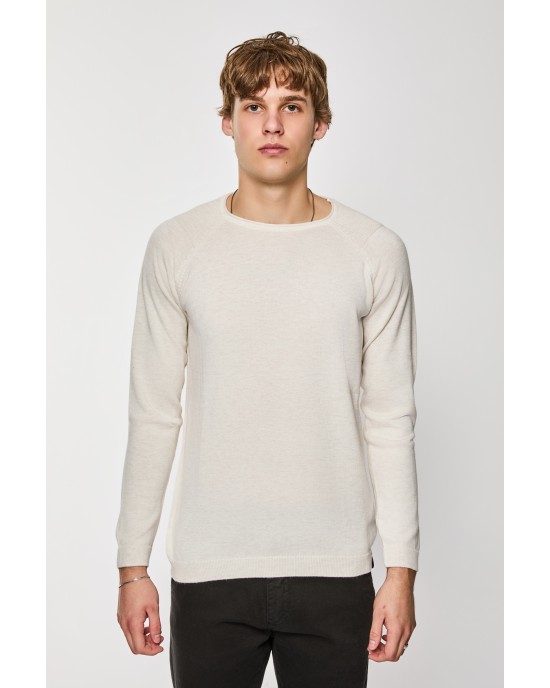 Μπλούζα πλεκτή Artisti Italiani μπεζ ΠΛΕΚΤΕΣ