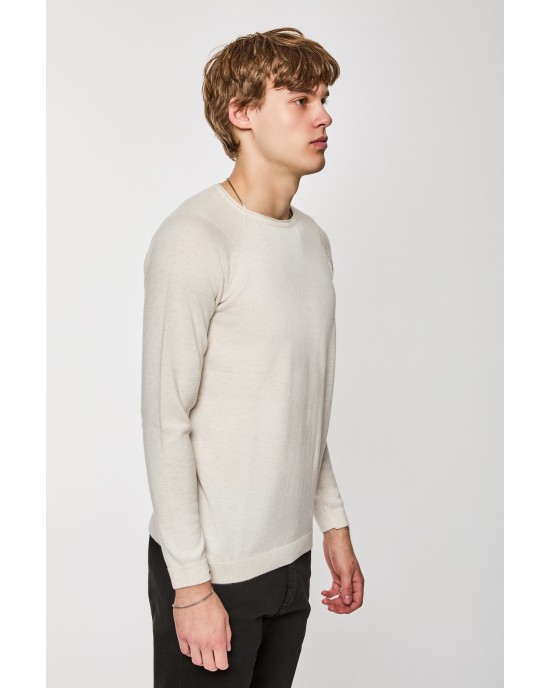 Μπλούζα πλεκτή Artisti Italiani μπεζ ΠΛΕΚΤΕΣ