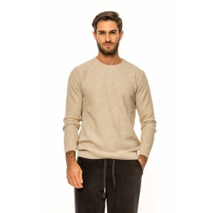 Μπλούζα πλεκτή Vittorio μπεζ Μπλούζα πλεκτή Vittorio μπεζ