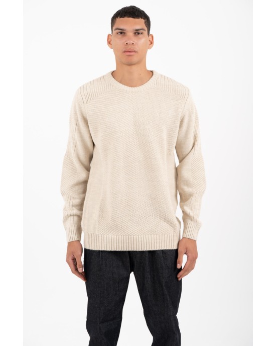 Μπλούζα πλεκτή Vittorio μπεζ ΠΛΕΚΤΕΣ