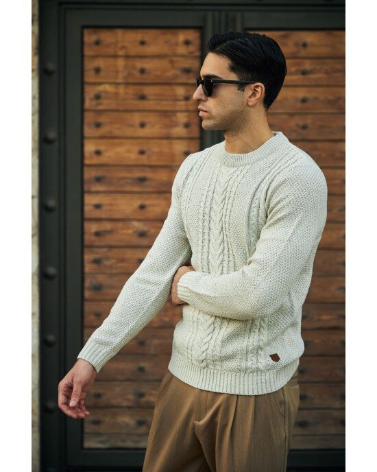 Μπλούζα Jack n Jones μπεζ ΠΛΕΚΤΕΣ