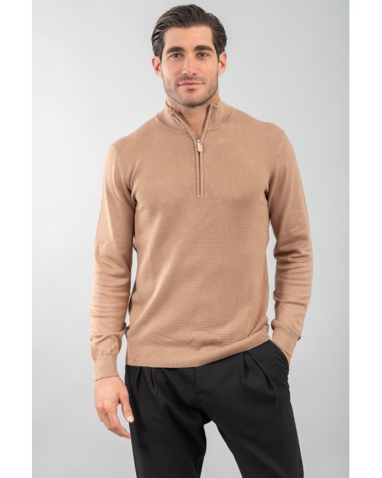 Μπλούζα πλεκτή Vittorio ταμπά ΠΛΕΚΤΕΣ