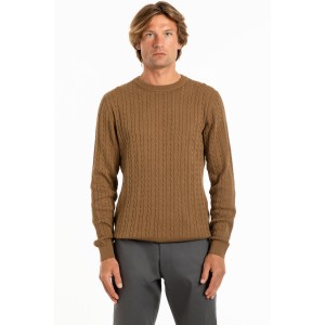 Μπλούζα πλεκτή Jack n Jones ταμπά Μπλούζα πλεκτή Jack n Jones ταμπά
