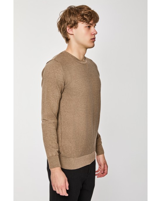 Μπλούζα πλεκτή Artisti Italiani καφέ ΠΛΕΚΤΕΣ