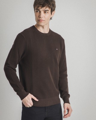 Μπλούζα πλεκτή Tommy Hilfiger σοκολά