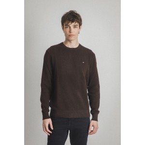 Μπλούζα πλεκτή Tommy Hilfiger σοκολά