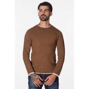 Μπλούζα πλεκτή σε καφέ