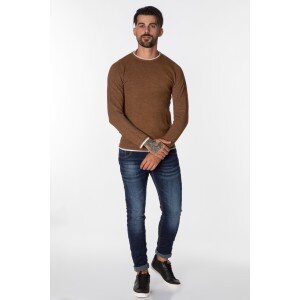 Μπλούζα πλεκτή σε καφέ Μπλούζα πλεκτή σε καφέ