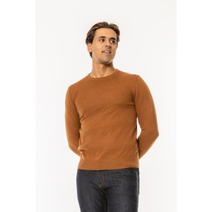 Μπλούζα πλεκτή Jack n Jones καφέ Μπλούζα πλεκτή Jack n Jones καφέ