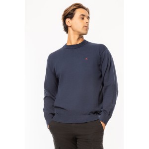 Μπλούζα πλεκτή Calvin Klein μπλε Μπλούζα πλεκτή Calvin Klein μπλε