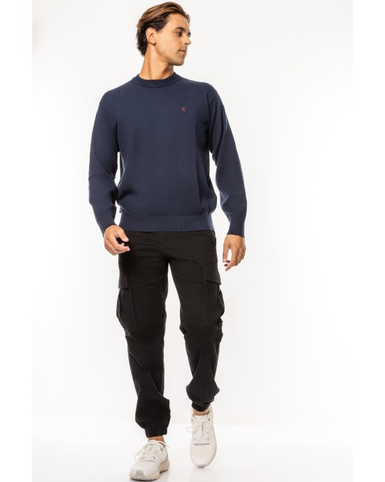 Μπλούζα πλεκτή Calvin Klein μπλε ΠΛΕΚΤΕΣ
