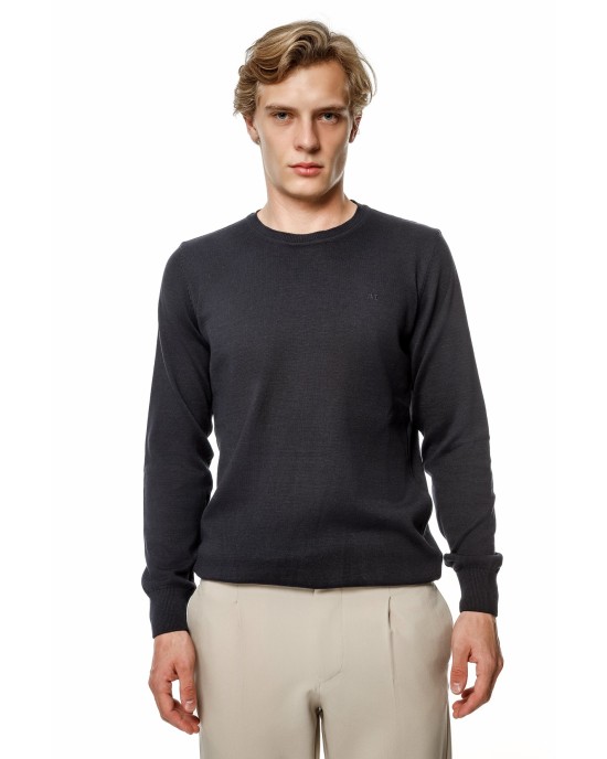 Μπλούζα πλεκτή  Artisti Italiani μπλε ΠΛΕΚΤΕΣ