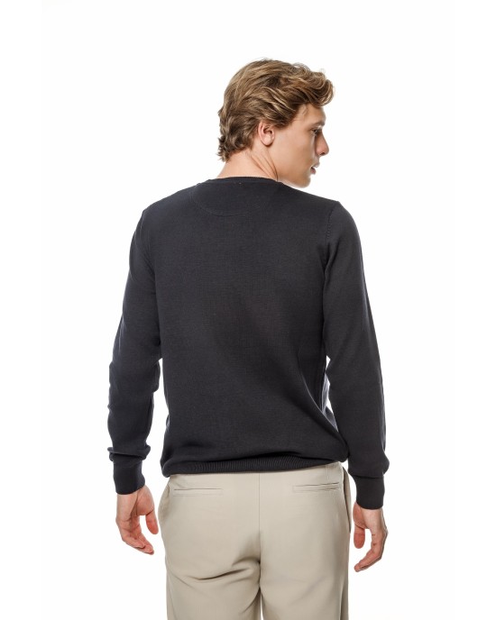 Μπλούζα πλεκτή  Artisti Italiani μπλε ΠΛΕΚΤΕΣ