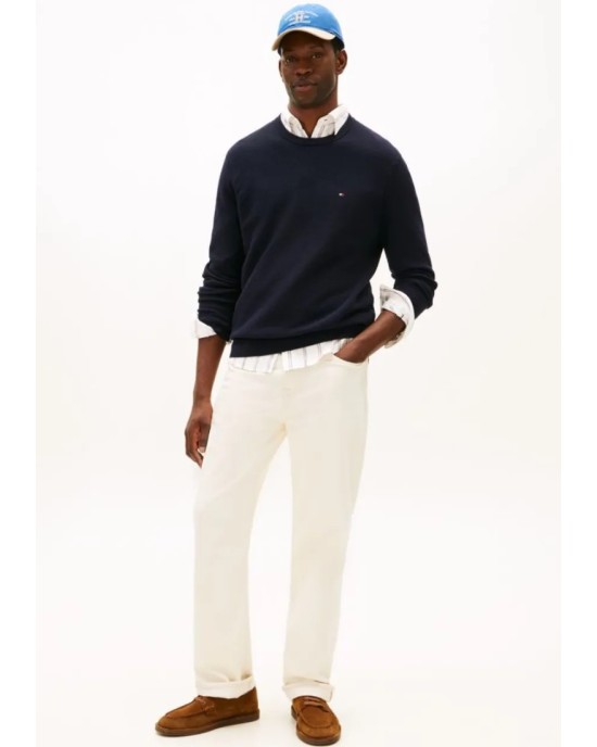Μπλούζα πλεκτή Tommy Hilfiger μπλε ΑΝΔΡΙΚΑ