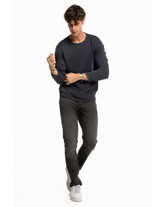 Μπλούζα Jack n Jones μπλε ΠΛΕΚΤΕΣ