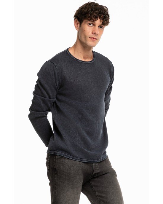 Μπλούζα Jack n Jones μπλε ΠΛΕΚΤΕΣ