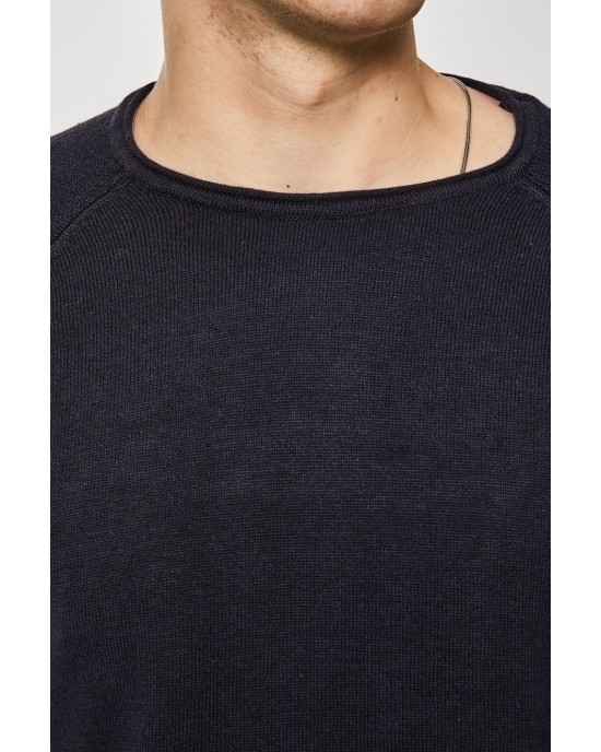 Μπλούζα πλεκτή Artisti Italiani μπλε ΠΛΕΚΤΕΣ