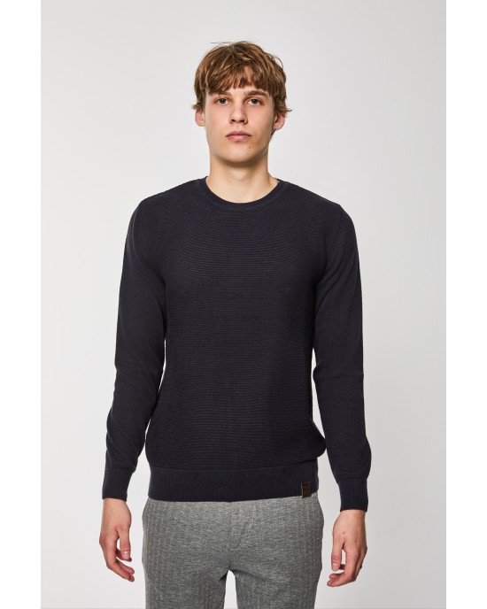 Μπλούζα πλεκτή Artisti Italiani μπλε ΠΛΕΚΤΕΣ