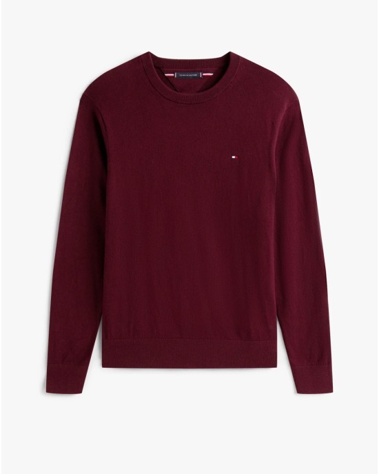 Μπλούζα πλεκτή Tommy Hilfiger μπόρντο ΠΛΕΚΤΕΣ
